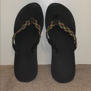 reef rasta flip flops